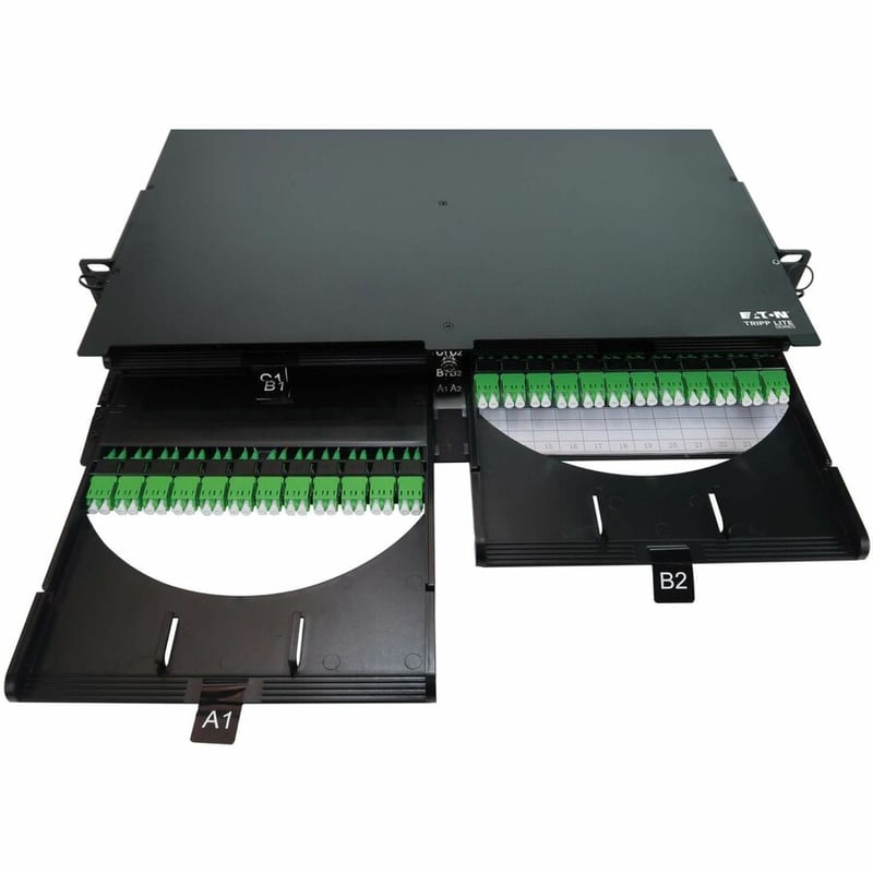 HIGH-DENSITY PANEL FIBER SPLICE ENCLOSURE 6 SPLICING CASSETTES 1U - Thumbnail 3