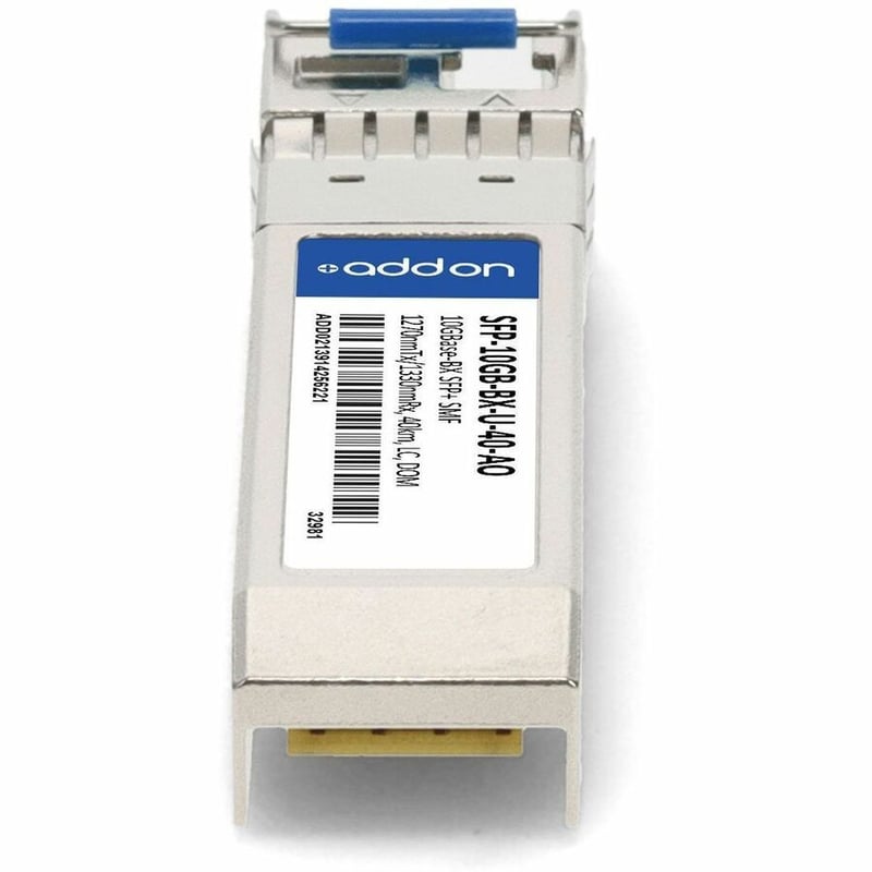 AddOn MSA and TAA 10GBase-BX SFP+ Transceiver (SMF, 1270nmTx/1330nmRx, 40km, LC, DOM) - Thumbnail 4