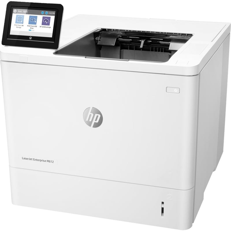 HP LaserJet Enterprise M612dn Desktop Laser Printer - Monochrome - Thumbnail 3