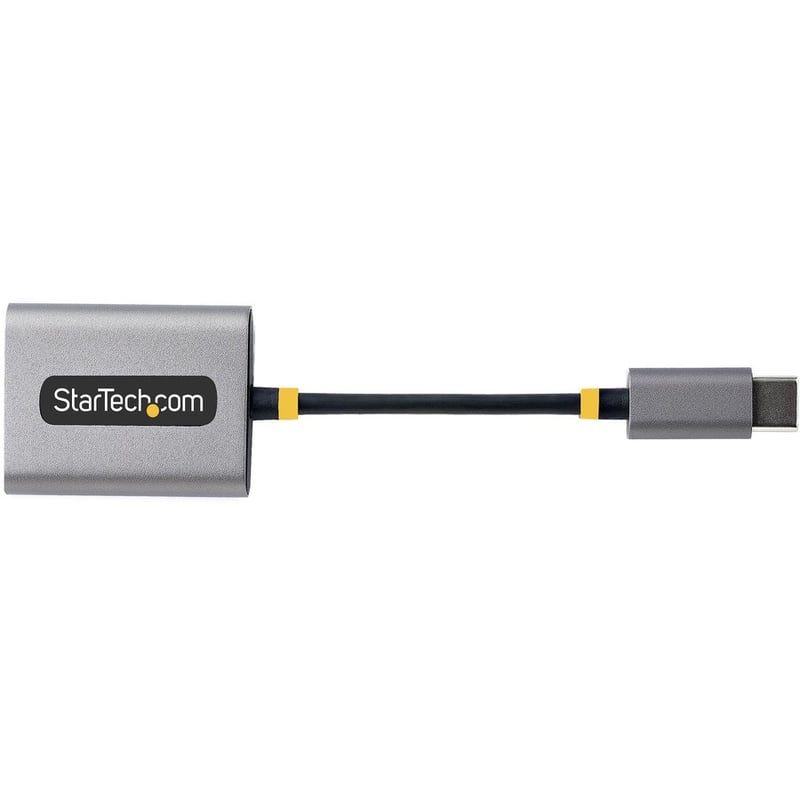 StarTech.com USB-C Headphone Splitter, USB Type C Dual Headset Adapter w/Mic Input, USB C to 3.5mm Audio Adapter/Earphone Dongle/Aux Jack - Thumbnail 2