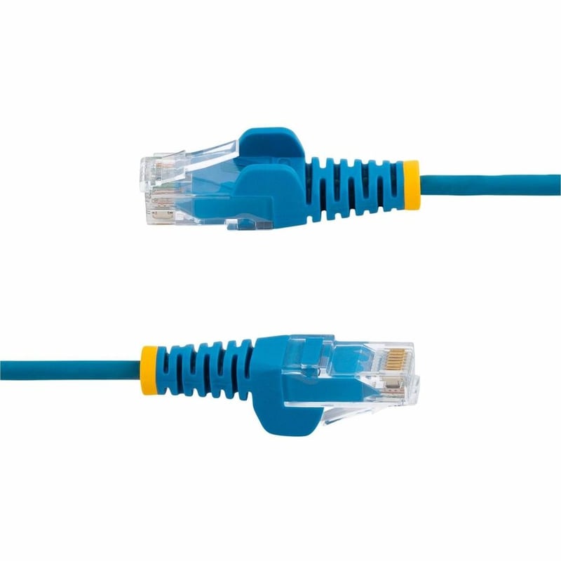 StarTech.com 6 in CAT6 Cable - Slim CAT6 Patch Cord - Blue Snagless RJ45 Connectors - Gigabit Ethernet Cable - 28 AWG - LSZH (N6PAT6INBLS)