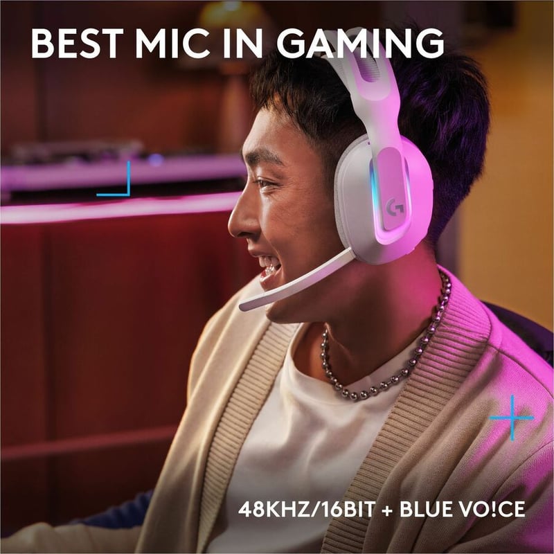 G522 LIGHTSPEED GAMING HEADSET WIRELESS RGB (WHITE) - Thumbnail 3