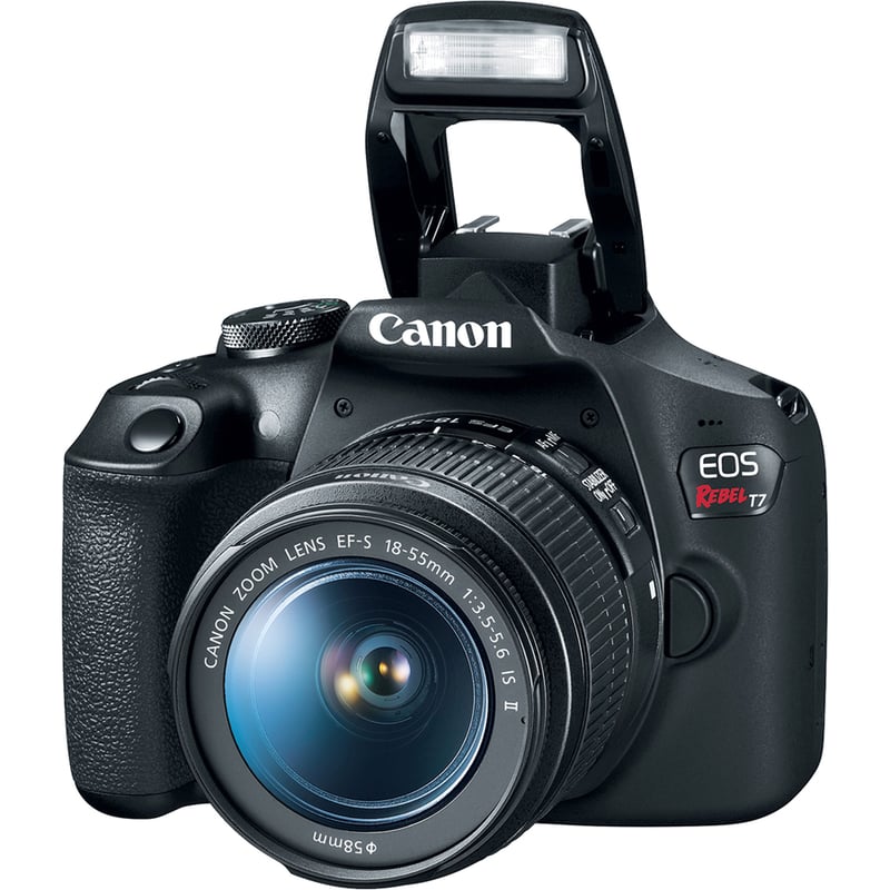 Canon EOS Rebel T7 24.1 Megapixel Digital SLR Camera with Lens - 0.71" - 2.17" - Thumbnail 2