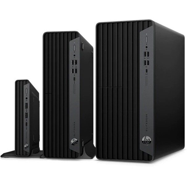 HP EliteDesk 805 G6 Desktop Computer - AMD Ryzen 3 PRO 4350G Quad-core (4 Core) - 8 GB RAM DDR4 SDRAM - 256 GB M.2 PCI Express NVMe SSD - Mini PC - Thumbnail 2