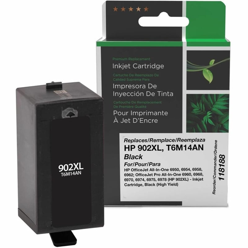 Clover Imaging Remanufactured High Yield Black Ink Cartridge for HP 902XL (T6M14AN) - Thumbnail 1