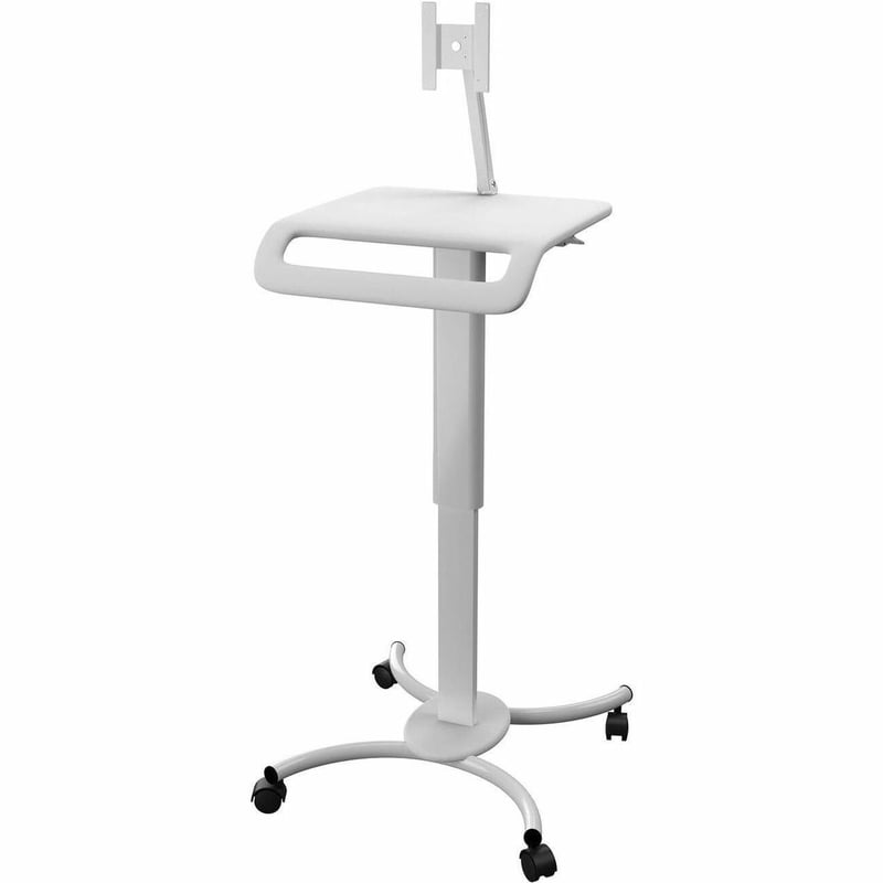 CTA Digital Height-Adjustable Rolling Medical Workstation Cart with VESA Plate - Thumbnail 1
