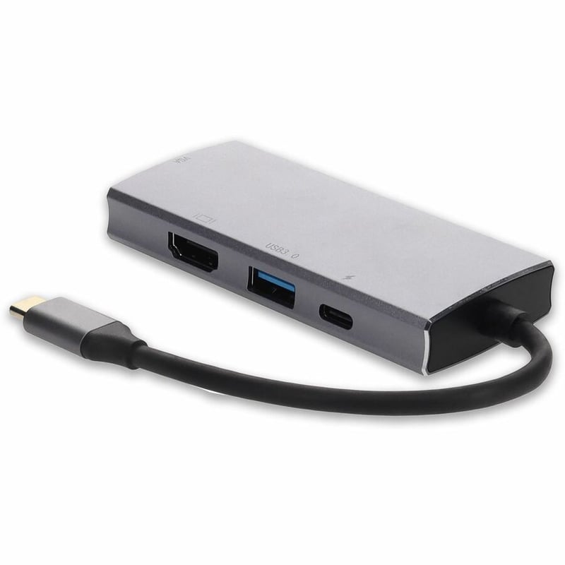 AddOn Docking Station USB C 3.1 Male to 1X USB C 3.1 1X HDMI (4K) 1x USB A 3.0 1X VGA Female - Thumbnail 3