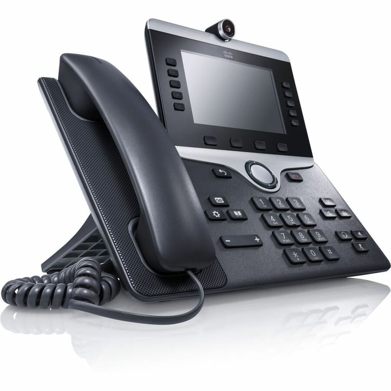 Cisco 8845 IP Phone - Refurbished - Corded - Corded - Bluetooth - Wall Mountable - Charcoal - TAA Compliant - Thumbnail 3