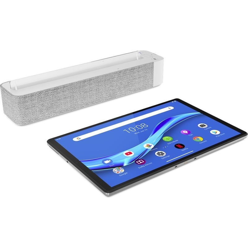 Lenovo Smart Tab M10 TB-X606FA Tablet - 10.3" WUXGA - 4 GB - 64 GB Storage - Android 9.0 Pie - Platinum Gray