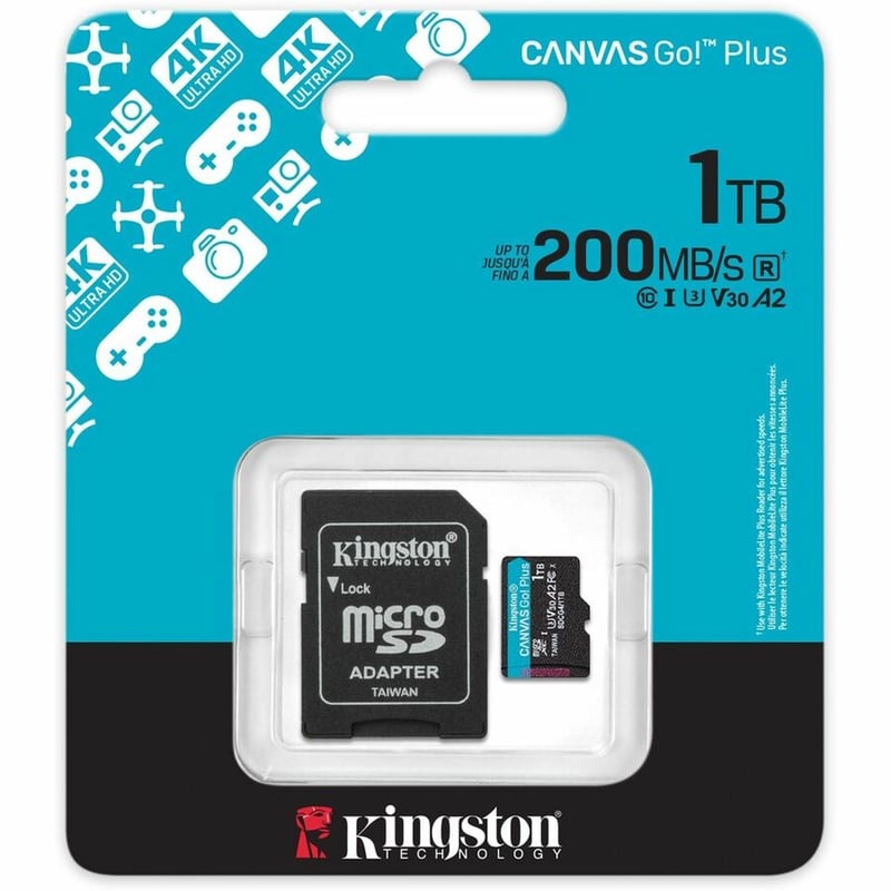 LA 1TB MICROSDXC CANVAS GO PLUS GEN4 200MB/S A2 U3 V30 CARD + ADP - Thumbnail 3