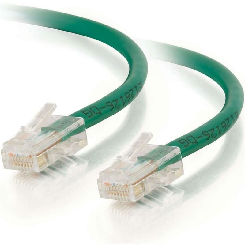 C2G-14ft Cat6 Non-Booted Unshielded (UTP) Network Patch Cable - Green - Thumbnail 3