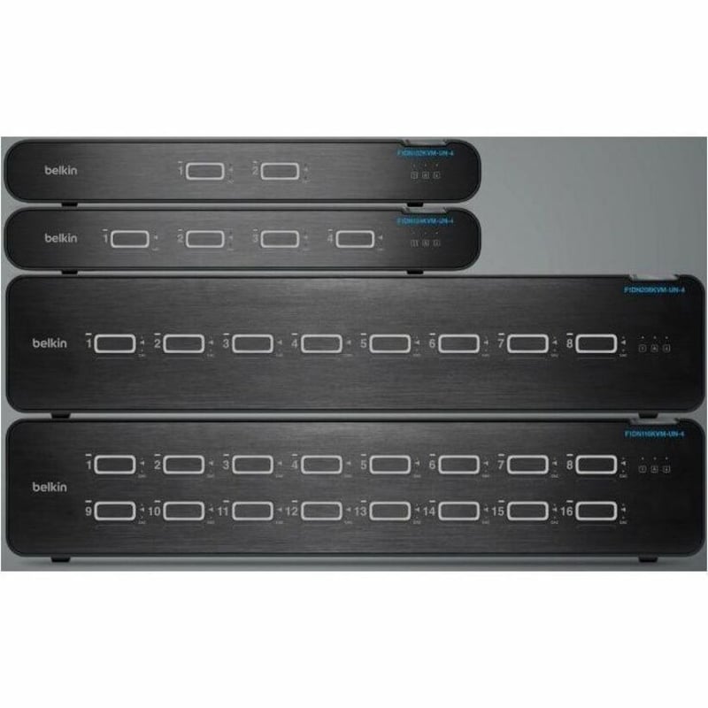 Belkin Universal 2nd Gen Secure KVM Switch, 4-Port Dual Head w/ CAC - Thumbnail 3