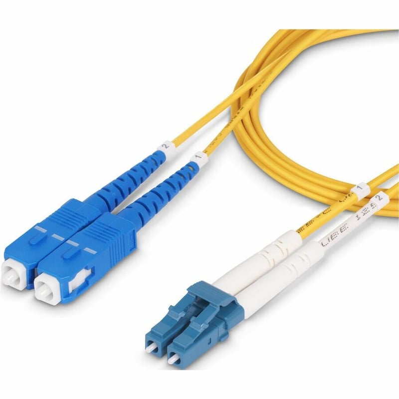 StarTech.com 20m (65ft) LC to SC (UPC) OS2 Single Mode Duplex Fiber Optic Cable, 9/125m, 10G, LSZH Fiber Patch Cord - Thumbnail 3