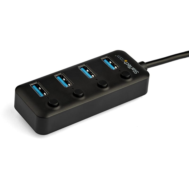 StarTech.com 4 Port USB C Hub - 4x USB 3.0 Type-A with Individual On/Off Port Switches - SuperSpeed 5Gbps USB 3.2 Gen 1 - Bus Powered - Thumbnail 2