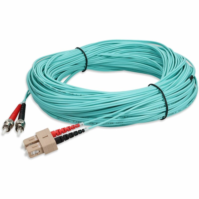 AddOn ADD-ST-SC-50M5OM3 Fiber Optic Duplex Network Patch Cable - Thumbnail 1