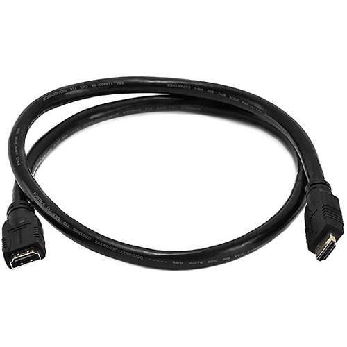 HDMI EXTENSION CABLE_ 3FT BLACK