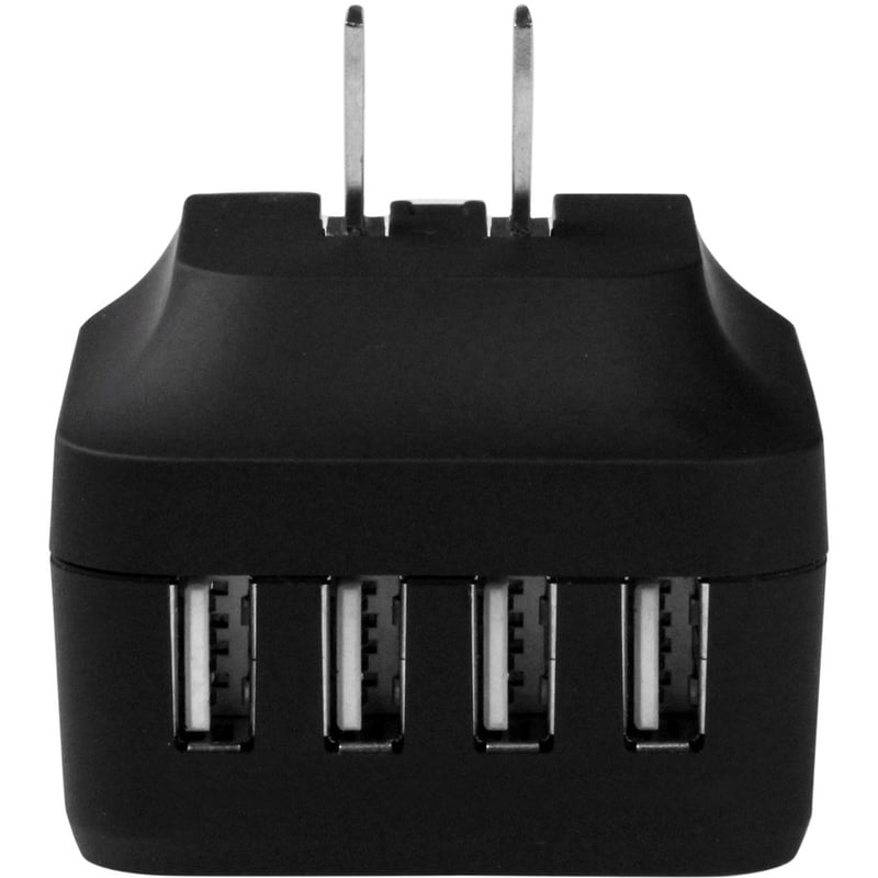 StarTech.com Travel USB Wall Charger " 4 Port " Black " Universal Travel Adapter " International Power Adapter " USB Charger - Thumbnail 4