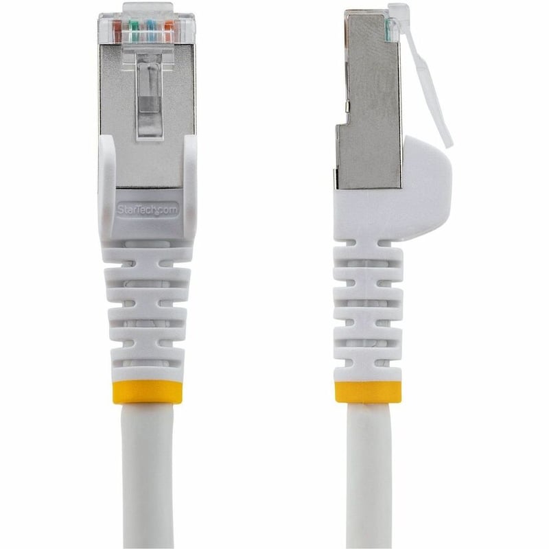 CAT6A ETHERNET CABLE - WHITE 10GBE S/FTP LSZH 100W POE - Thumbnail 2