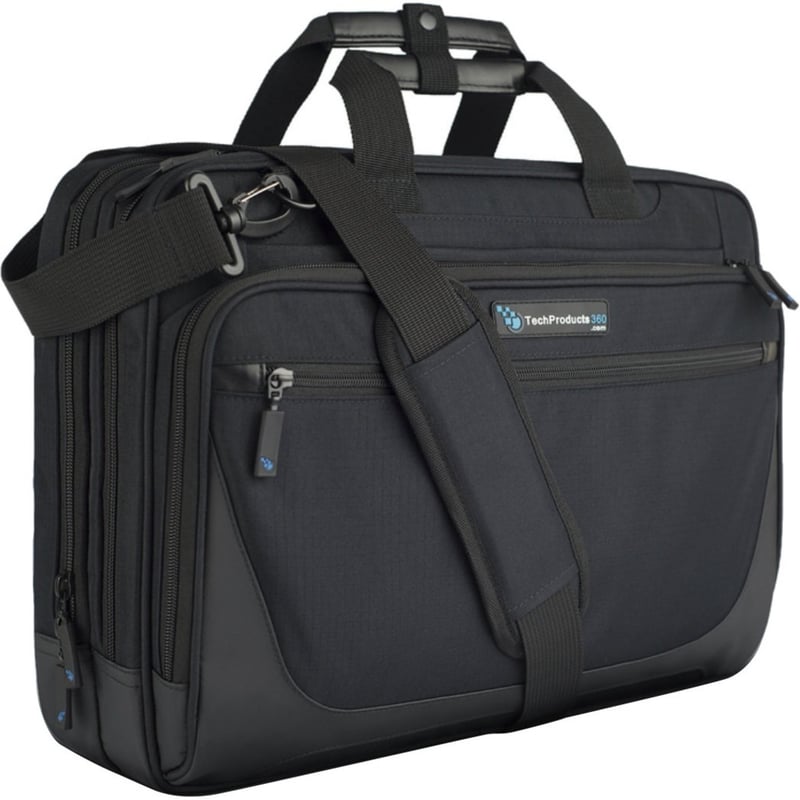 TechProducts360 Tech Brief Carrying Case (Briefcase) for 15.6" Notebook - Thumbnail 1