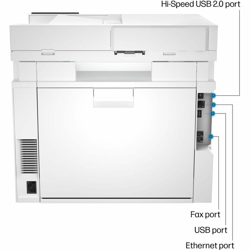HP 4301fdn Laser Multifunction Printer - Color - White - Thumbnail 2