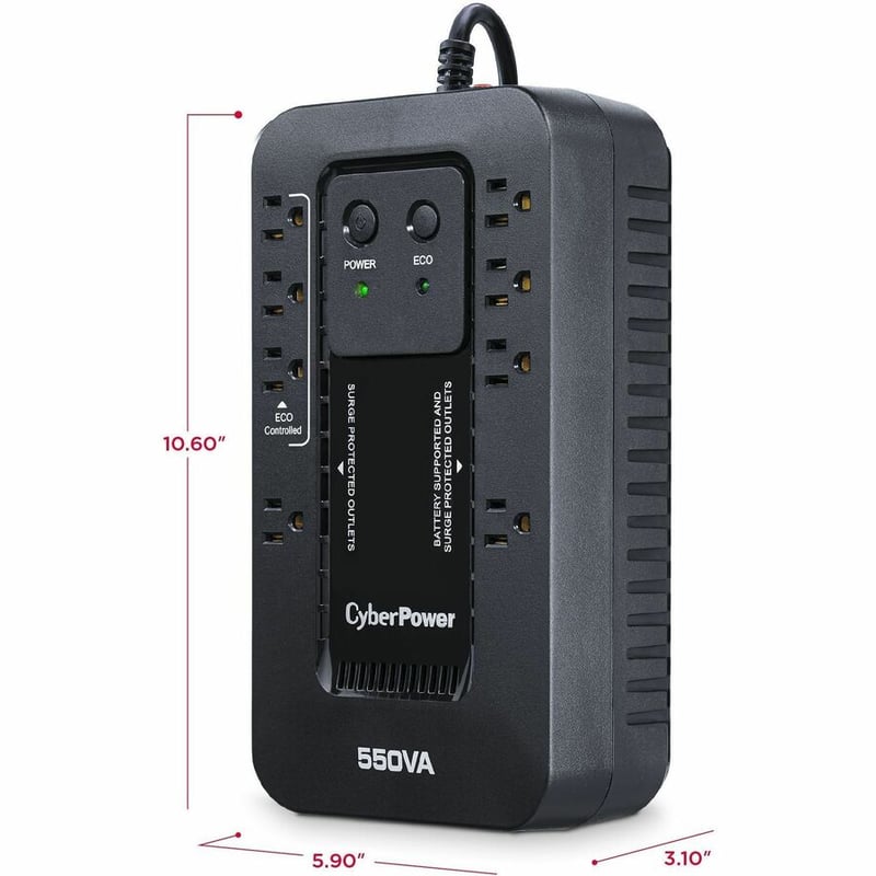 CyberPower EC550G Ecologic UPS Systems - Thumbnail 3