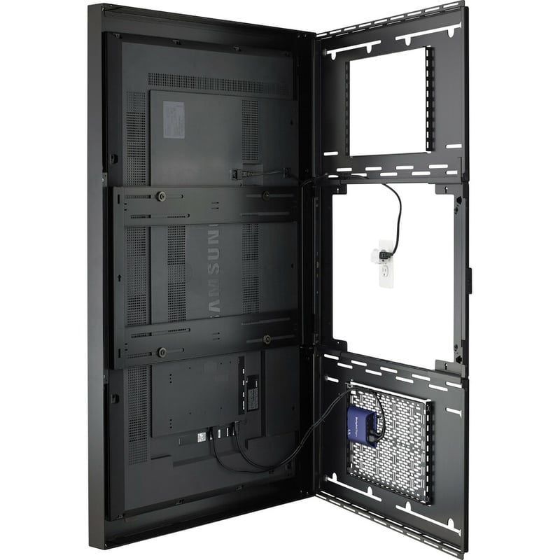 Chief Impact 50 Inch On-Wall Kiosk - Portrait Orientation - Black - Thumbnail 4