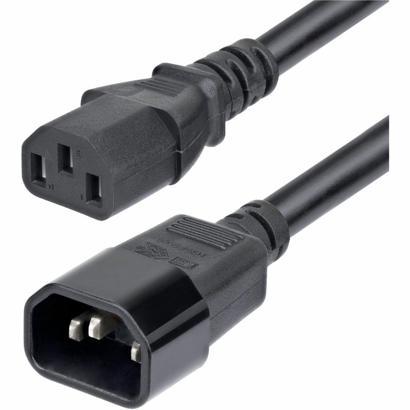 15FT POWER EXTENSION CORD C14 TO C13 15A 250V UL LISTED - Thumbnail 1