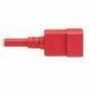 POWER CORD C20 C21 HEAVY-DUTY 20A 250V 12 AWG 6FT RED - Thumbnail 5