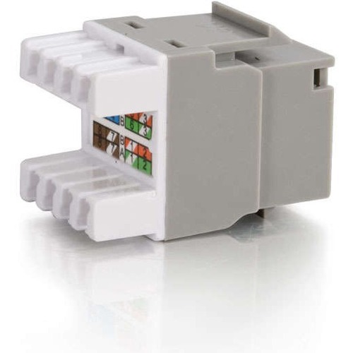 C2G Cat5E RJ45 UTP Keystone Jack - Gray - Thumbnail 1