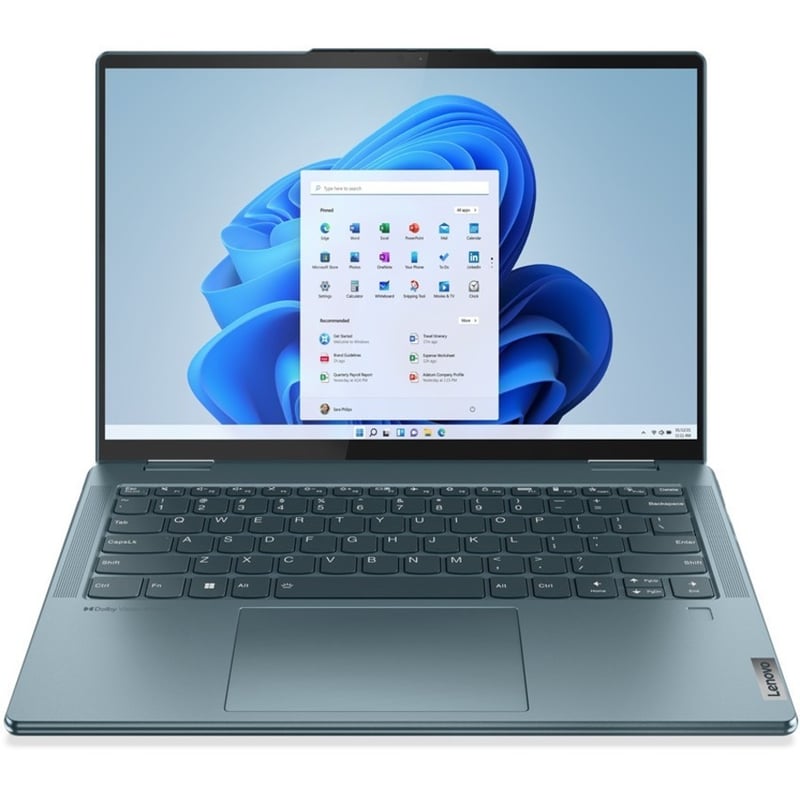 Lenovo Yoga 7 14IAL7 82QE000KUS 14" Touchscreen Convertible 2 in 1 Notebook - 2.2K - Intel Core i7 12th Gen i7-1255U - 16 GB - 512 GB SSD - English (US) Keyboard - Stone Blue - Thumbnail 4