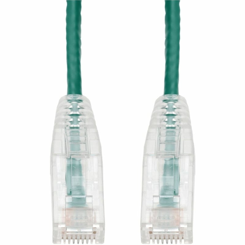 6FT GREEN CAT6A SLIM UTP PVC SNAGLESS CLEAR-CLAW PATCH CBL - Thumbnail 1