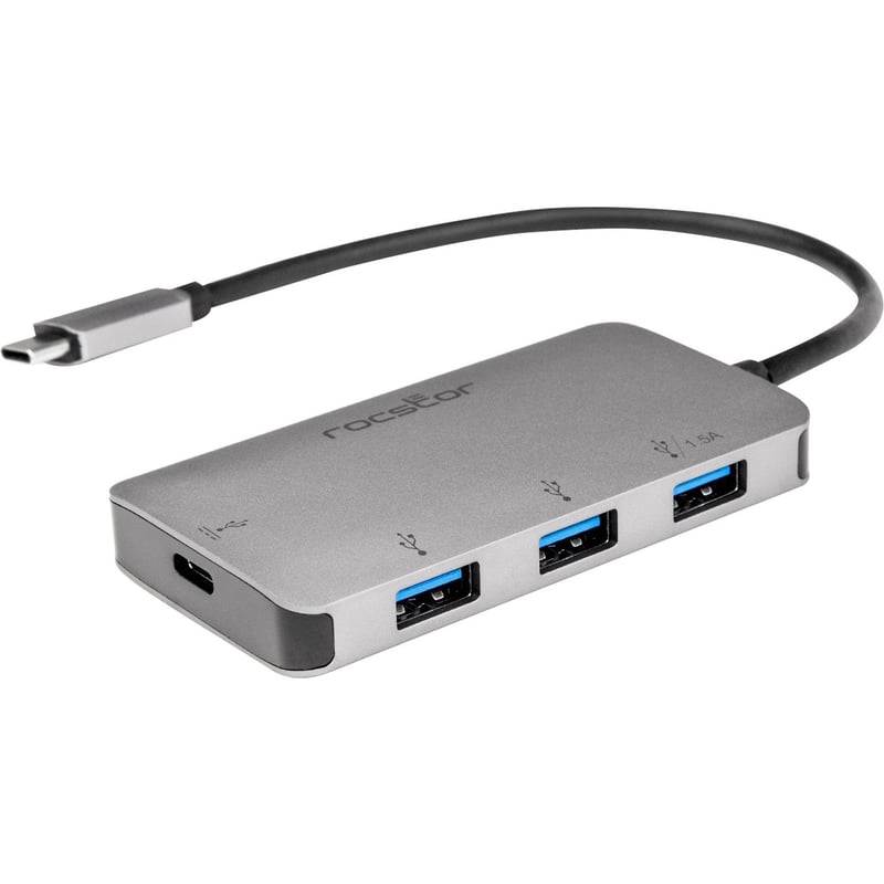Rocstor Premium USB-C to USB-A Hub with 100W Power Delivery - Thumbnail 1