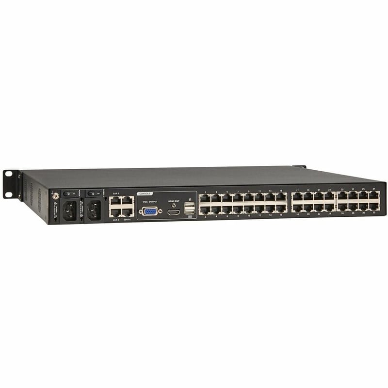 Eaton 32-Port Cat5e KVM over IP Switch - Virtual Media, 2 Remote/1 Local User, HDMI Output, 1U Rack-Mount, TAA - Thumbnail 3