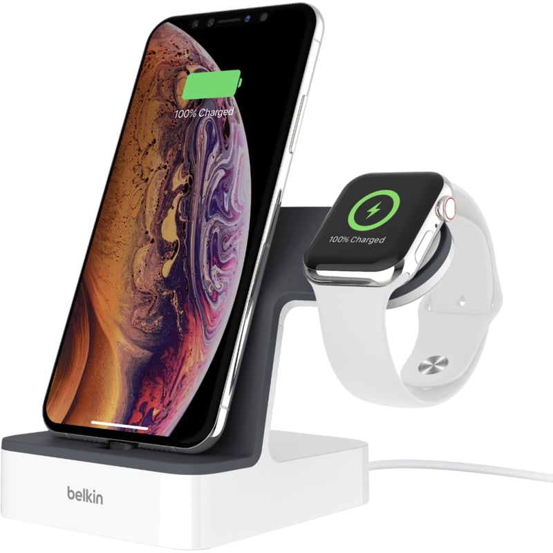 Belkin PowerHouse Charge Dock for Apple Watch + iPhone XS, iPhone XS Max, iPhone XR - Thumbnail 2