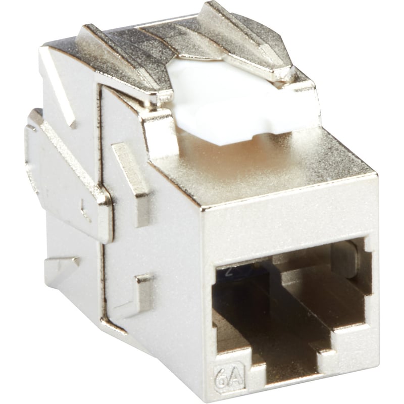 Black Box CAT6A Jack - Shielded, Silver - Thumbnail 1