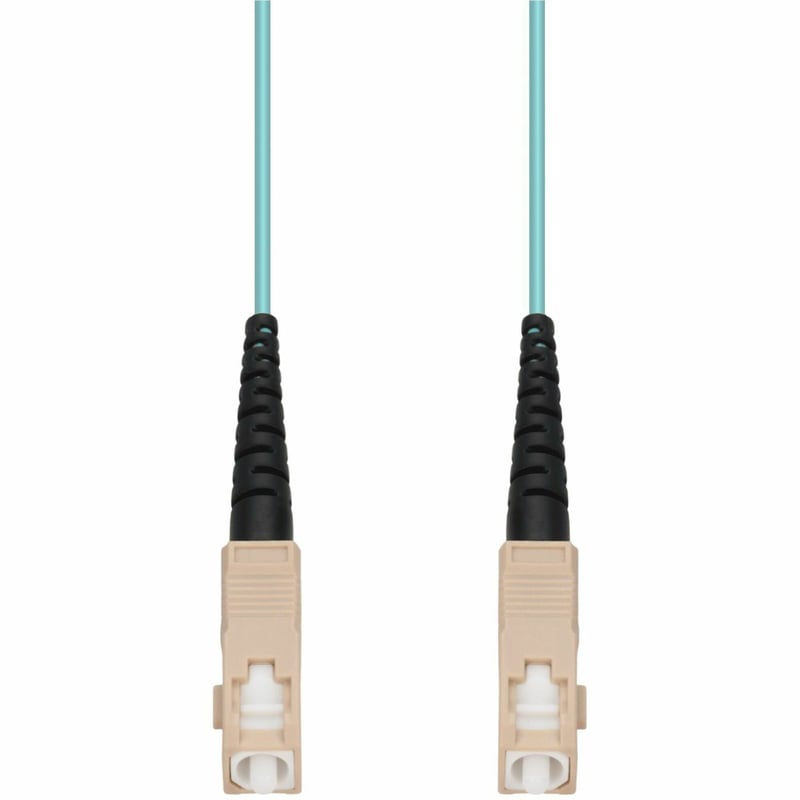 AddOn 3m SC to SC Aqua OM4 Simplex OFNP (Plenum-Rated) Fiber Patch Cable - Thumbnail 1