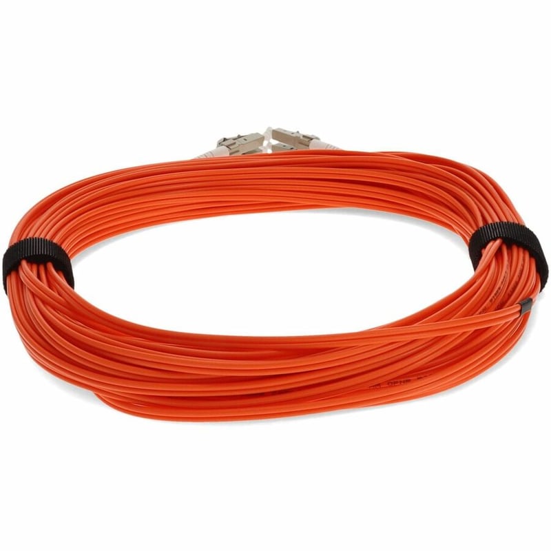 AddOn 30m LC to LC Orange OM1 Duplex OFNR (Riser-Rated) MMF Fiber Patch Cable - Thumbnail 4