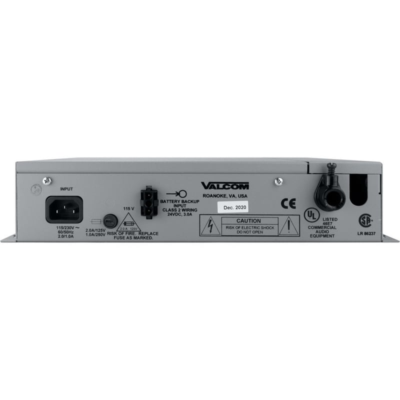 Valcom 3 Zone, One-Way, Page Control with Power - Thumbnail 3