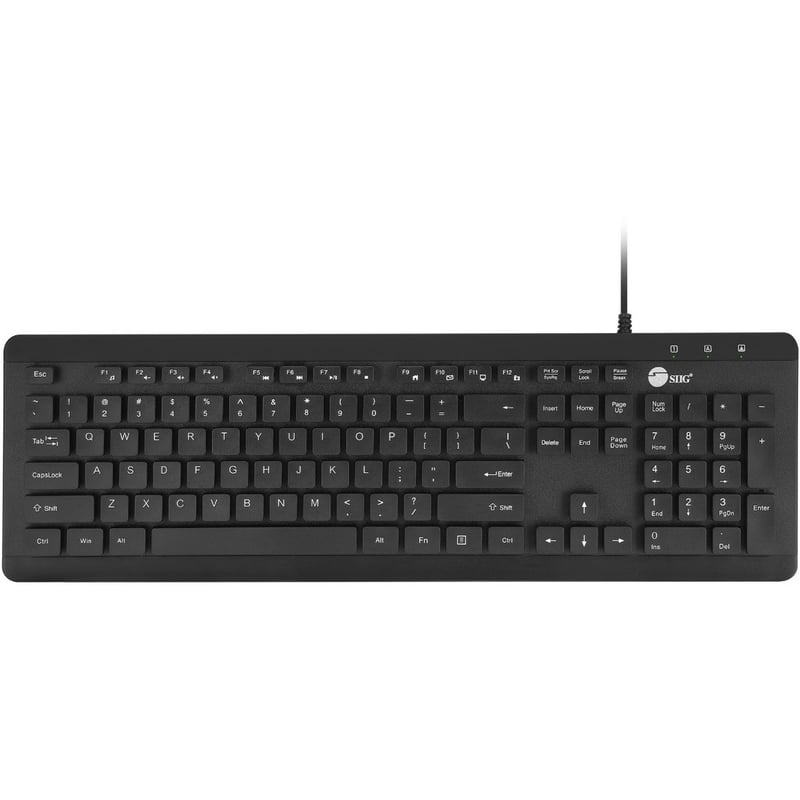 SIIG Industrial Grade Washable & Dustproof USB Multimedia Keyboard - Thumbnail 1