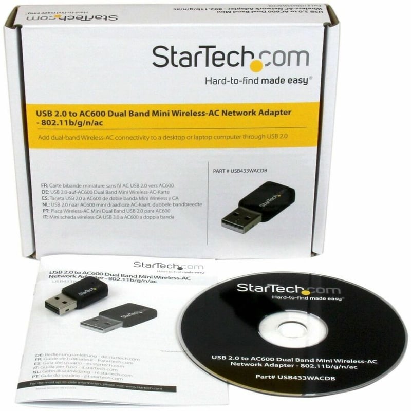 StarTech.com USB 2.0 AC600 Mini Dual Band Wireless-AC Network Adapter - 1T1R 802.11ac WiFi Adapter - Thumbnail 3
