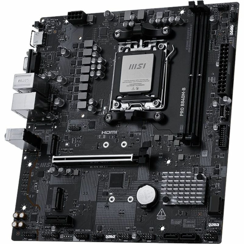 PRO B840M-B MOTHERBOARD AMD AM5 DDR5 128GB - Thumbnail 3