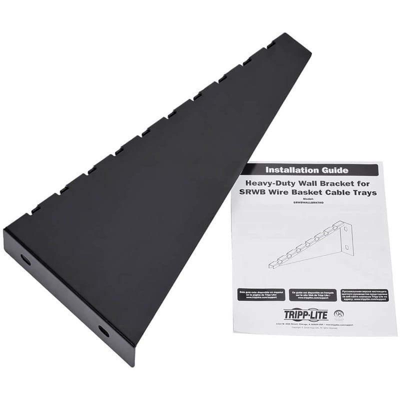Tripp Lite by Eaton Large Heavy-Duty Wall Bracket for 150-450 mm Wire Mesh Cable Trays - Thumbnail 3