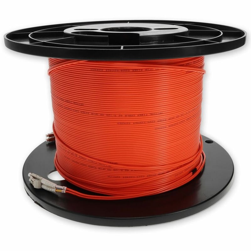 AddOn 175m LC to LC Orange OM1 Duplex OFNR (Riser-Rated) MMF Fiber Patch Cable - Thumbnail 2