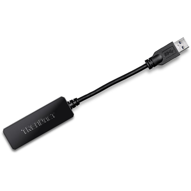 TRENDnet USB 3.0 To Gigabit Ethernet Adapter, Full Duplex 2Gbps Ethernet Speeds, Up To 1Gbps, USB-A, Windows & Mac Compatibility, USB Powered, Simple Setup, Black, TU3-ETG - Thumbnail 3