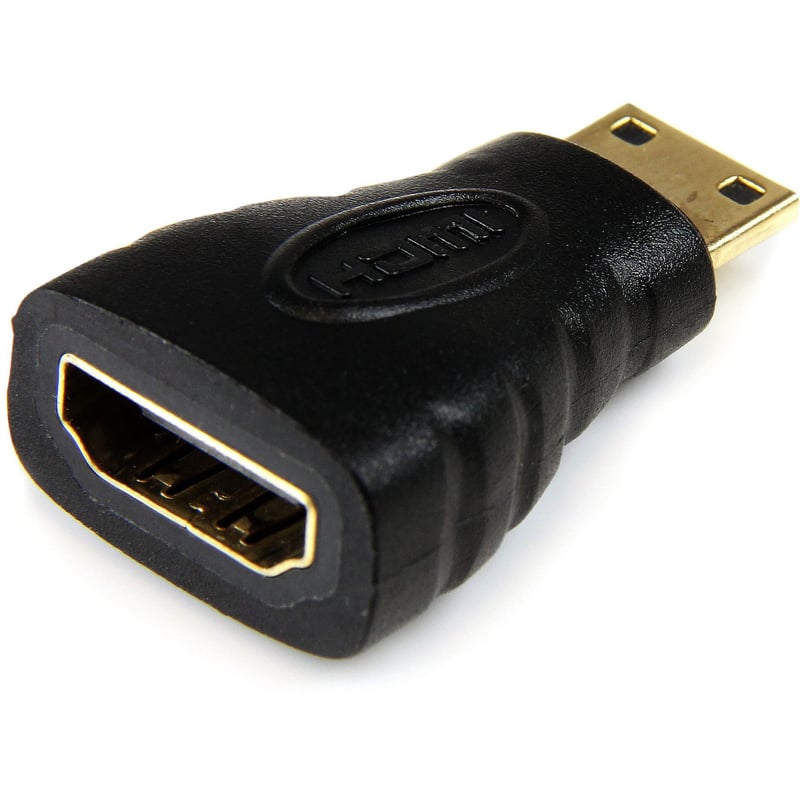StarTech.com Mini HDMI to HDMI Adapter, 4K High Speed HDMI Adapter, 4K 30Hz Ultra HD High Speed HDMI Adapter, UHD Mini HDMI Adapter 4K - Thumbnail 1