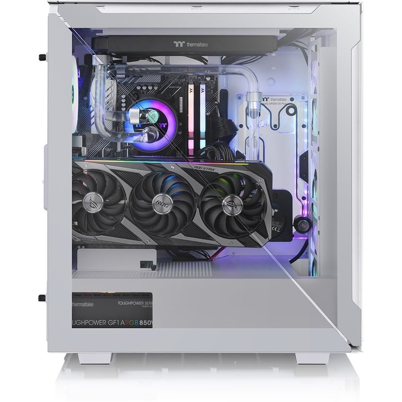 Thermaltake Divider 500 TG Air Snow Mid Tower Chassis - Thumbnail 4