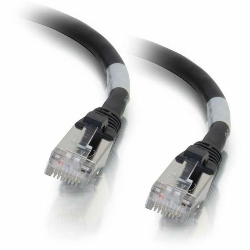 1FT CAT6 BLACK SNAGLESS SHIELDED PATCH CABLE - Thumbnail 1
