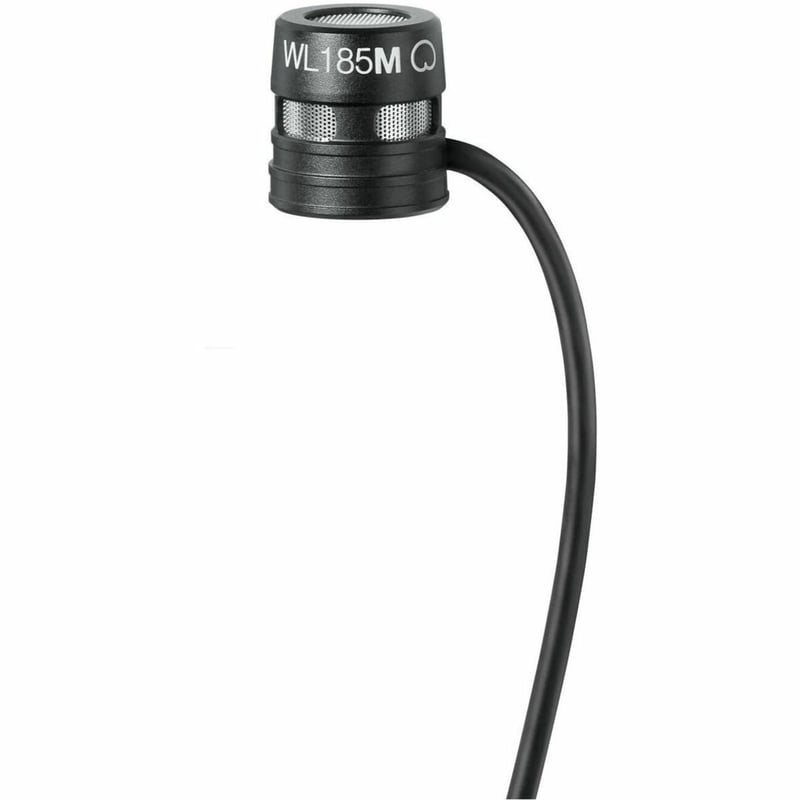 SHURE WL185MB/C-LM3 CONDENSER LAVALIER MICROPHONE - Thumbnail 1