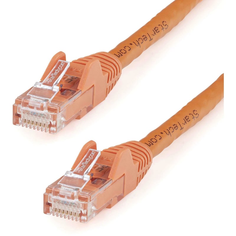 StarTech.com 6ft CAT6 Ethernet Cable - Orange Snagless Gigabit - 100W PoE UTP 650MHz Category 6 Patch Cord UL Certified Wiring/TIA - Thumbnail 1