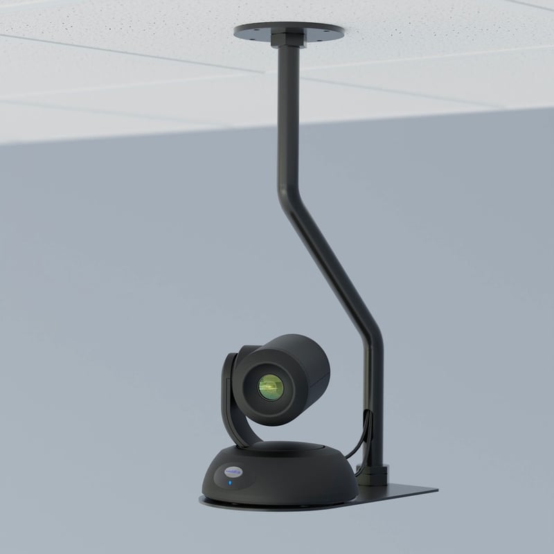 Vaddio Offset Drop-Down Camera Mount - For RoboSHOT and HD-Series PTZ Cameras - Black - Thumbnail 2